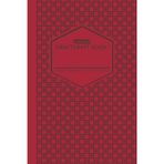 Draftcraft Book: Burgundy Circle Grid Pattern Notebook: Modern Circular Geometric Design | College Ruled Lined Notebook with Header | 6×9 Writing ... Notes, Planning, Work, and Everyday Writing