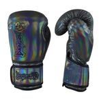 Dragon 30134-P Glossy Boks Eldiveni Parlak Gri Kick Boks Muay Thai Eldiveni (10 Oz)
