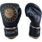 Dragon 30218-P Martina Federasyon Onaylı Muay Thai Müsabaka Eldiveni - 10 oz - Siyah
