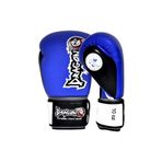 Dragon 33099-L Mavi Ifma Onaylı Deri Muay Thai Boks Eldiveni
