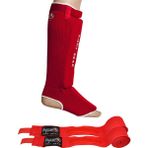 Dragon 40605 Elastik Kaval Koruyucu ve Boks Bandajı Seti 2’li Set - Kırmızı