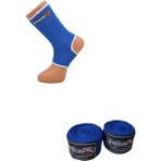 Dragon 41280 Mavi Kick Boks Çorabı ve 3,5 M Mavi Bandaj Set M Beden