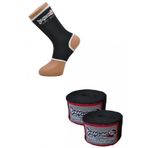 Dragon 41280 Siyah Kick Boks Çorabı Ve 3,5 M Siyah Bandaj Set S Beden