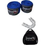 Dragon 99120 Profesyonel Kutulu Boks Dişliği ve 3,5 M Mavi Boks Bandaj Set - Standart