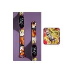 Dragon Ball Goku Anime Karekter Figür Dijital LED Çocuk ve Yetişkin Kol Saat Doğum Günü Hediye - Açık Kahverengi