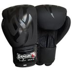 Dragon Black Mamba Muay Thai, Kick Boks ve Boks Eldiveni Siyah (10 Oz)