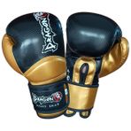 Dragon Carbon 5 Muay Thai Boks ve Kick-boks Eldiveni Siyah Altın (12 Oz)