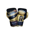 Dragon Do Comfort Orjinal Deri Kick Boks Muay Thai Ve Eldiveni Siyah Sarı 14 Oz,30099-L