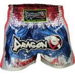 Dragon MT3010 Muay Thai Şortu - XL - Mavi - Beyaz