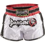 Dragon Muay Thai Şortu - Retro - Beyaz