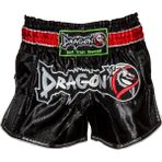 Dragon Retro Siyah Muay Thai Şortu
