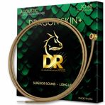 DRAGON SKIN+ - Kaplamalı 80/20 Akustik Gitar Telleri - DA8-10 - Rahat Hissi ve Uzun Ömürlü Üstün Ses: Ekstra Hafif 10-48