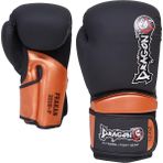 DragonDo 30118-P Prakan Muay Thai Boks Eldiveni 12 oz Siyah PU Malzeme ile Konforlu Kullanım İçin Tasarlandı