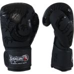Dragondo 30136-P La Noche Boks Eldiveni 12 oz Siyah PU Malzeme ile Erkekler İçin Kick Boks ve Muay Thai
