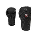 DragonDo 30341-P Tepito Muay Thai Boks Eldiveni Suni Deri Ekstra Bilek Desteği 2024 Seri - Siyah - 12 oz