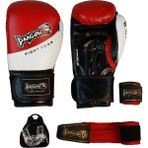 Dragondo 33044-P Jr Çocuk Boks Eldiveni Seti (Eldiven+Bandaj+Dişlik) - Kırmızı - 6 oz