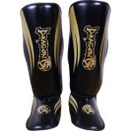 Dragondo 40716-P Kaval Ayak Koruyucu Siyah Gold Kick Boks Kaval Koruyucu - M