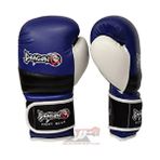 DragonDo Boks Eldiveni Attack 6 Muay Thai Kick Boks için Suni Deri Malzeme - Mavi - 10 oz