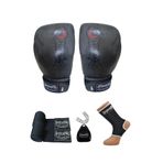 Dragondo Camo Kick Boks Eldiveni, Kick Boks Çorabı siyah, Dişlik ve Bandaj 4'lü set gloves giftoom