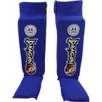 DragonDo Dragondo 40610 Ifma Neopren Kaval Koruyucu Elestan Kumaş ile Muay Thai İçin - Mavi