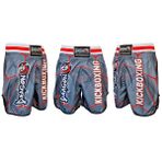 Dragondo Kb243 Kick Boks Şortu Kick Boxing Antrenman Şortu Gri Desenli Şort