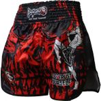 Dragondo MT3012 Muaythai Şortu Dijital Baskılı Muay Thai Şortu - Kırmızı - 2XL