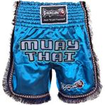 Dragondo Mt3020 Apache Muaythai Şortu Turkuaz Püsküllü Muay Thai Şortu