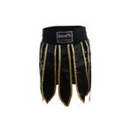 Dragondo Mt3031 Muay Thai Kick Boks Şortu Taytlı Püsküllü Şort Siyah