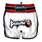 Dragondo Mt3075 Retro Neo Kick Boks Şortu Beyaz Muay Thai Şort
