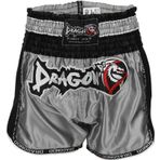 Dragondo Mt3075 Retro Neo Muaythai Şortu Gri Kick Boks Şortu