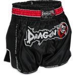 Dragondo MT3075 Retro Neo Muaythai Şortu Siyah Retro Muay Thai Şort - XS