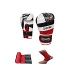 Dragondo RedLand Performans Ürünü Muay Thai - Kick boks Eldiveni-Bandaj - Çorap 3’lü Set Giftoom Gloves