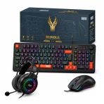 Dragos Bundle Rgb Kablolu Oyuncu Klavye Mouse Ve Kulaklık Seti