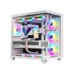 Dragos Ocean Curved Pro 750W 80+ Temperli Cam Atx Mid Tower Oyuncu Bilgisayar Kasası Beyaz