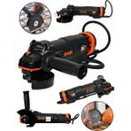 Dragro 4200 W Metal Şanzuman Bakır Sargılı Avuç Içi Taşlama Demir Metal Kesme Makinesi 125 mm
