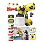DRAGRO Alman 999 Vf 20 Ah Çift Akülü Boya Tabancası Püskürtme İlaçlama Makinesi Sarı