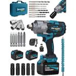 Dragro Alman DRG-1400 Pro 1400 Nm Kademeli Yüksek Torklu Somun Bijon Sökme Matkap Akülü Vidalama Kömürsüz Motor M