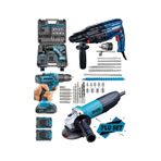 Dragro Alman DRG-3000 Pro 3000W Taşlama + 4200W Kırıcı Delici Hilti + 58V Şarjlı Matkap M 3'lü Set