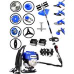 Dragro DRG-2PR M 4x4 Bahçe Seti 2 Zamanlı Sırt Tipi Benzinli Motorlu Tırpan Ot Çim Çayır Biçme Kesme Makinesi