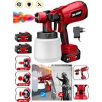 Dragro DRG-BYA999 999 Vf Kırmızı 20 Ah Çift Akülü Boya Tabancası