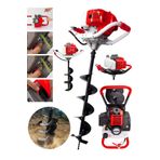 Dragro German Toprak Burgu Makinası 150 Mm Delme Ucu -h1721 -kırmızı-9.9 Motor Gücü DRG-KIRMIZI-TOPRAKBURGU-9-9HP