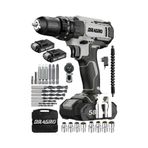 Dragro GTX-58 58V Gri Grey 5Ah Darbeli Çift Akülü Vidalama Makinesi