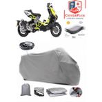 Dragster 300 Branda Gri Arka Çanta Uyumlu(Topcase) Motosiket Brandası Motor Örtüsü Çadır Su Geçirmez Motosiklet Kılıfı Motor Brandası,lastikli,taşıma Torbalı
