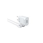Dramex D21L 2.1A Şarj Aleti Lightning Kablolu Set