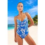 Drape Desenli Mayo Plaj Ve Havuz İçin Premium Kalite Mayosu Swimsuit