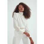 Drape Detaylı Bluz - BEJ
