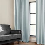 Drapes Peluş Perdeler, Yatak Odası Oturma Odası Için, 50 X 96, Vpyc-198594-96 (1 Panel) Kova Mavisi