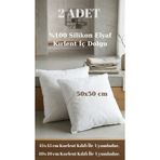 Drawa Home 2 Adet %100 Silikon Elyaf 50x50 cm Kare Kırlent İç Yastık Kırlent İç Dolgu Yumuşak