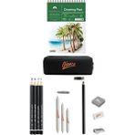 Drawing Pad Eskiz Defteri 180 Gr. A5 20 Yaprak Idora Sketch Dereceli Kurşun Kalem Eskiz Set - Çok Renkli