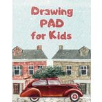 Drawing Pad for Kids - Children Christmas Gifts Age 2 Through 12: 120 Blank Paper Pages, Large Sketchbook Tablet, Snowy Street Design Cover, 8.5x11 Inches